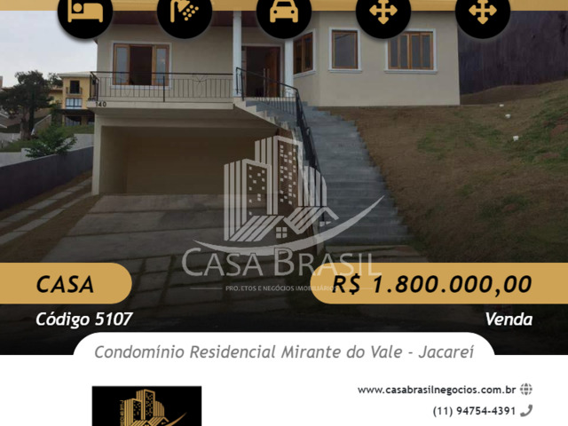 #5107 - Casa para Venda em Jacareí - SP